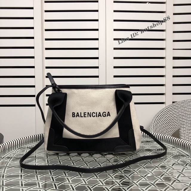 Balenciaga專櫃爆款小號購物袋手提帆布包 巴黎世家新版一行字帆布字母包 fyj1839